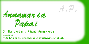 annamaria papai business card
