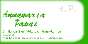 annamaria papai business card